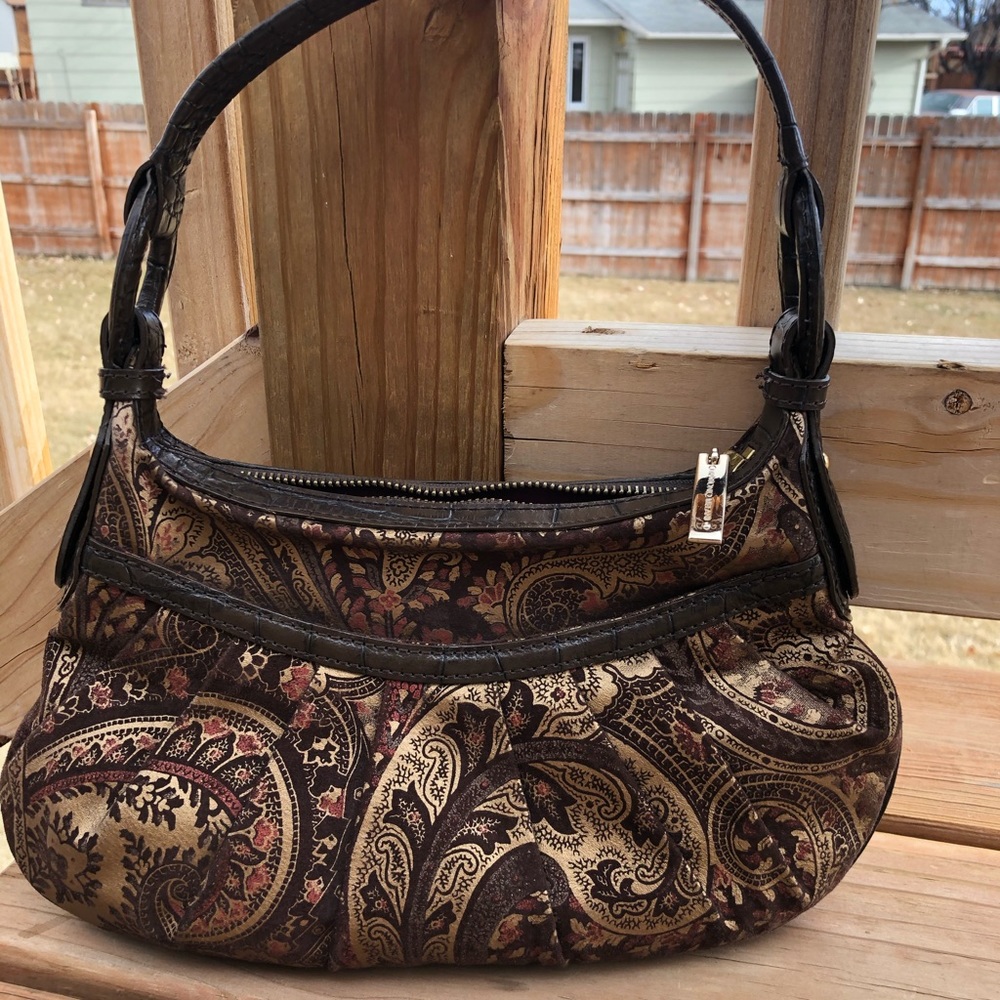 Antonio Melani Leather and Suede Handbag
